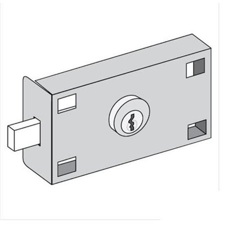 SALSBURY INDUSTRIES Salsbury Industries 3677 Master Commercial Lock for Private Access of FL 4B+ Horizontal Collection Unit with 2 Keys 3677